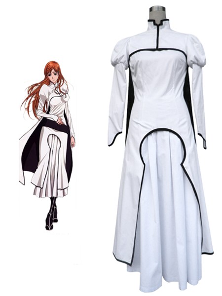 Bleach Orihime Inoue Hollow World Hueco Mundo Kimono Uniform Cosplay Costumes